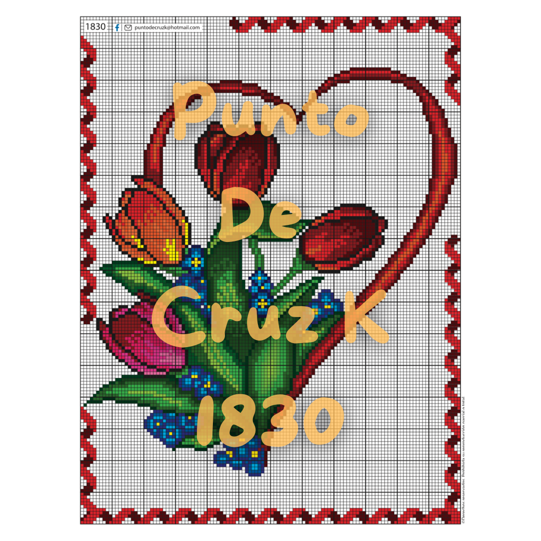 Muestras Punto de Cruz 1800