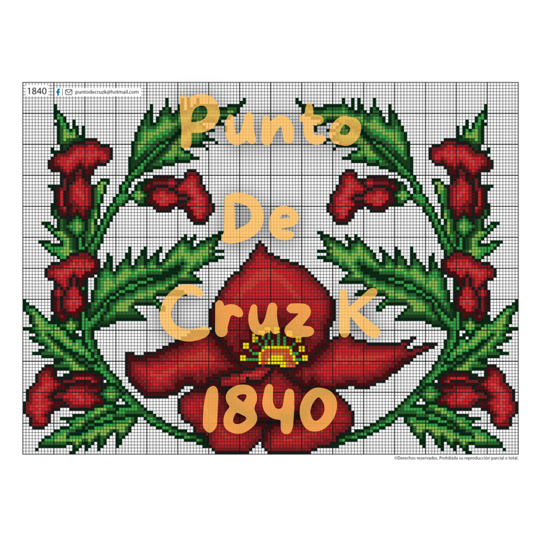 Muestras Punto de Cruz 1800